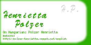 henrietta polzer business card